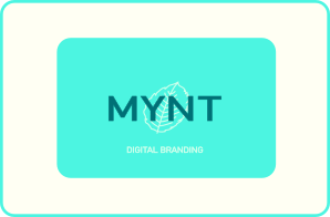 The Front of Mynt Business Card